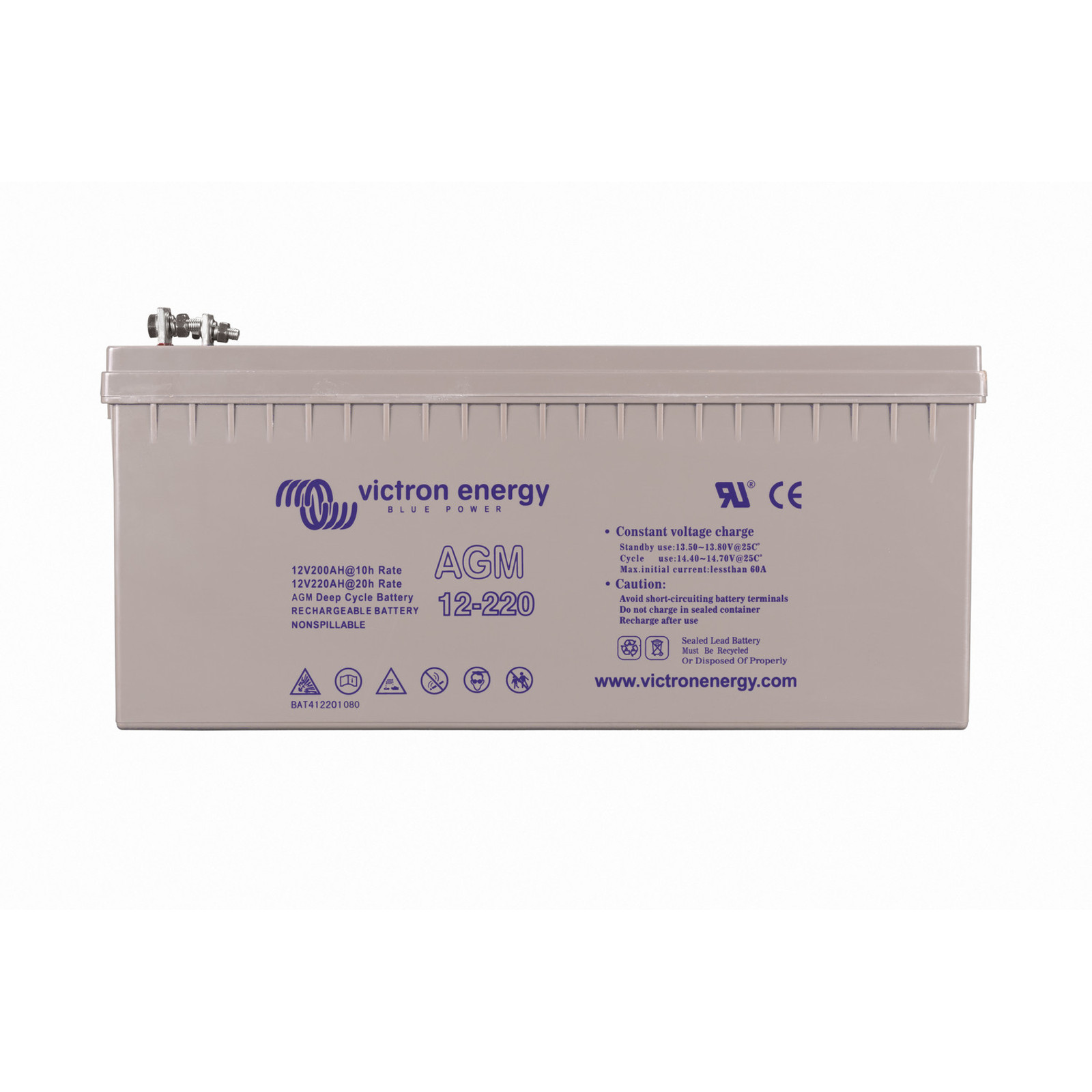 12V/220Ah AGM Deep Cycle Batt.