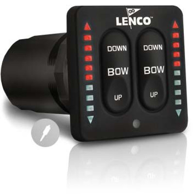 Przełącznik Lenco Marine LED single zestaw (123SC)