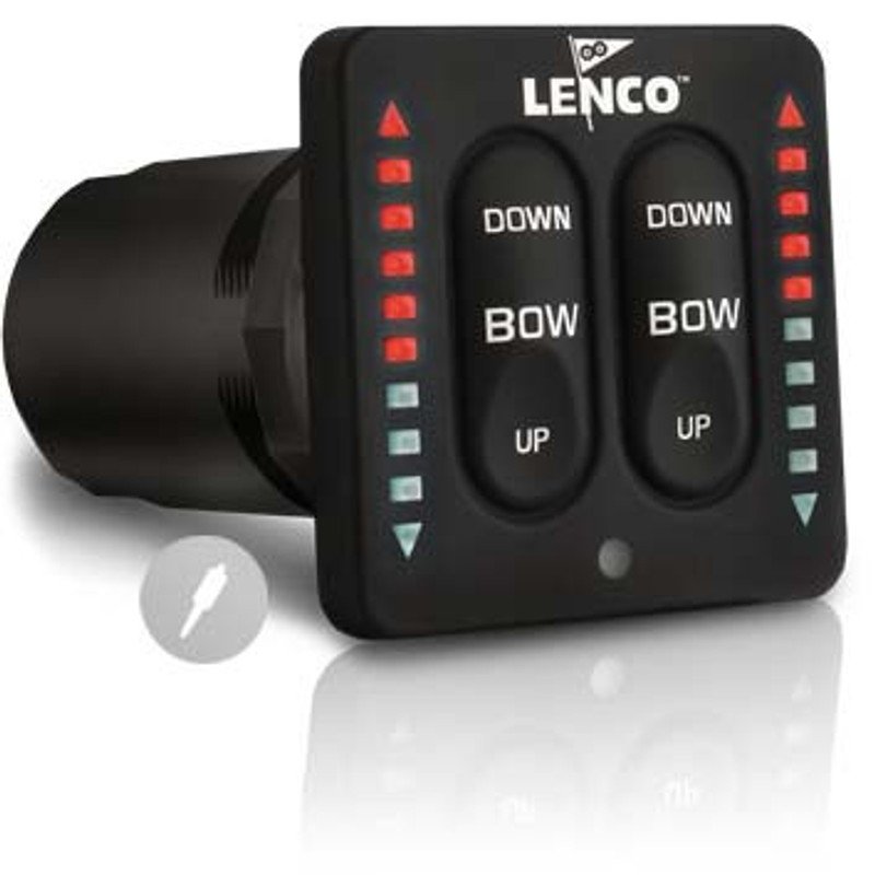 Przełącznik Lenco Marine LED single zestaw (123SC)