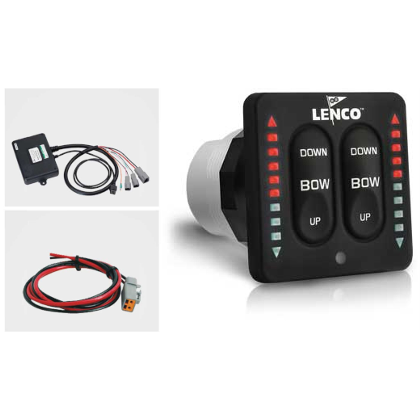 Przełącznik Lenco Marine LED dual zestaw