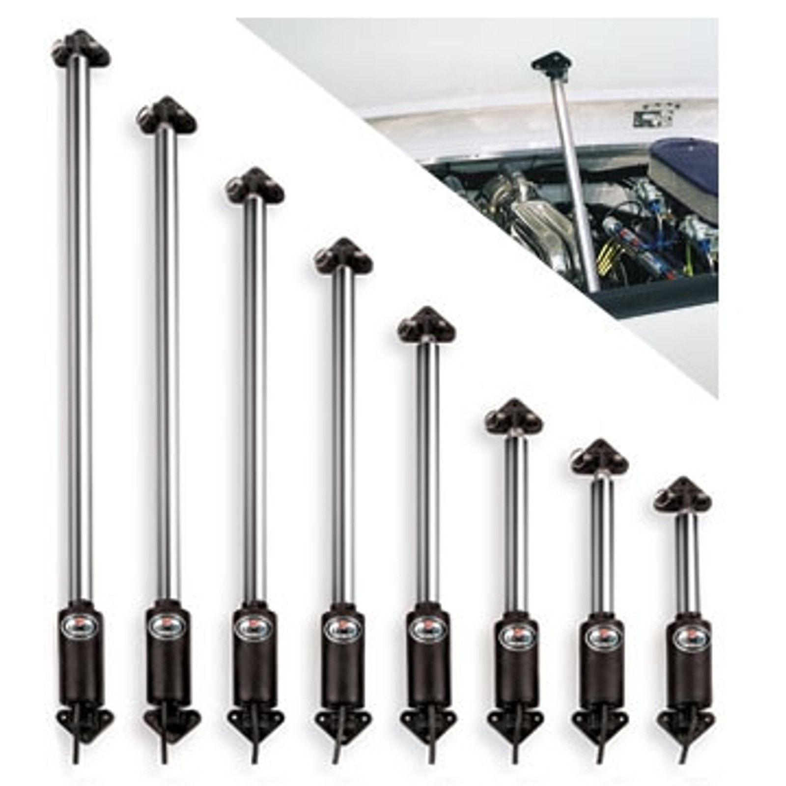 Podnośnik Lenco Marine 20" - SHORT - 24V 33" do 53" (HL-2000S/24V)