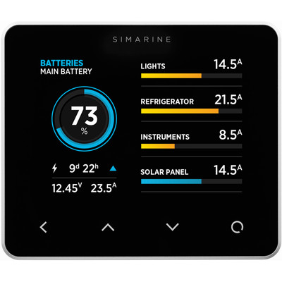 Zestaw Simarine Pico Blue czarny montaż napowierzchniowy