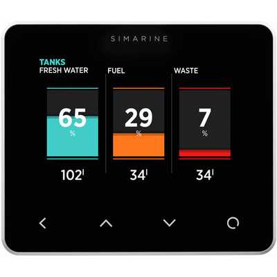 Zestaw Simarine Pico Blue srebrny montaż panelowy