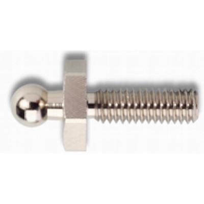 Zapinka dolna - śruba metryczna M6x10, mosiądz niklowany