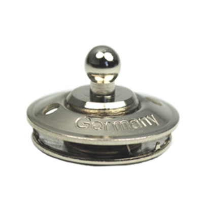 Zapinka dolna do tkanin, skóry, plandek, mosiądz niklowany