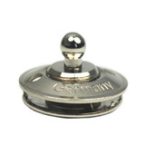 Zapinka dolna do tkanin, skóry, plandek, mosiądz niklowany