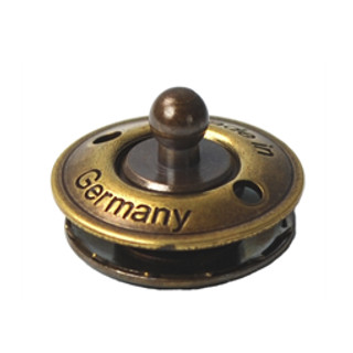 Zapinka dolna do tkanin, skóry, plandek, mosiądz postarzany