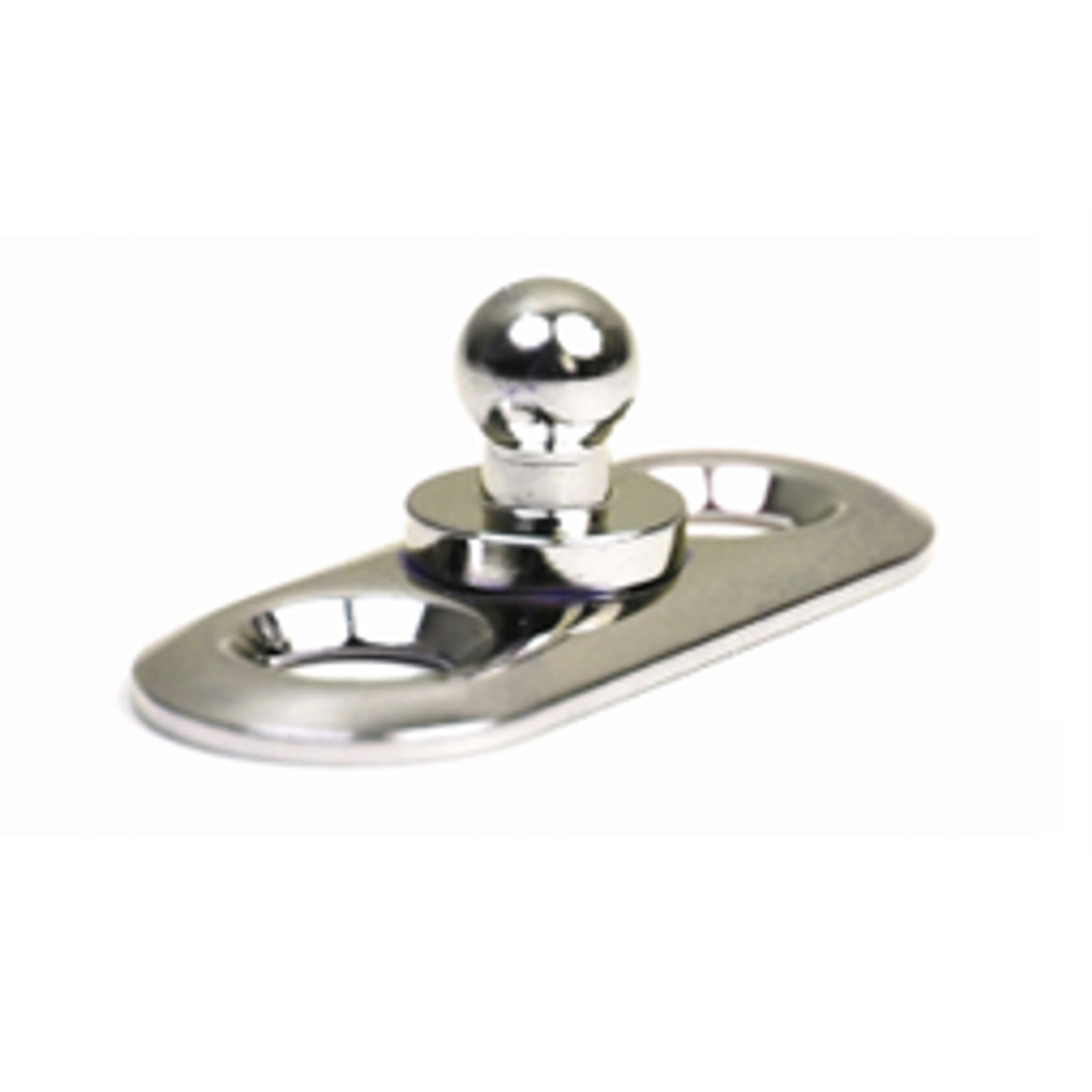 Zapinka dolna owalna do nitowania i przykręcania, mosiądz niklowany