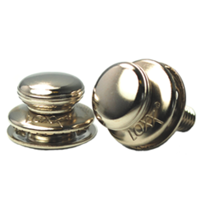 Zapinka górna / duża gładka główka do materiału 3-4 mm mosiądz niklowany