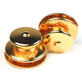 Zapinka górna / duża główka do materiału 3-4 mm, mosiądz "pozłacany"