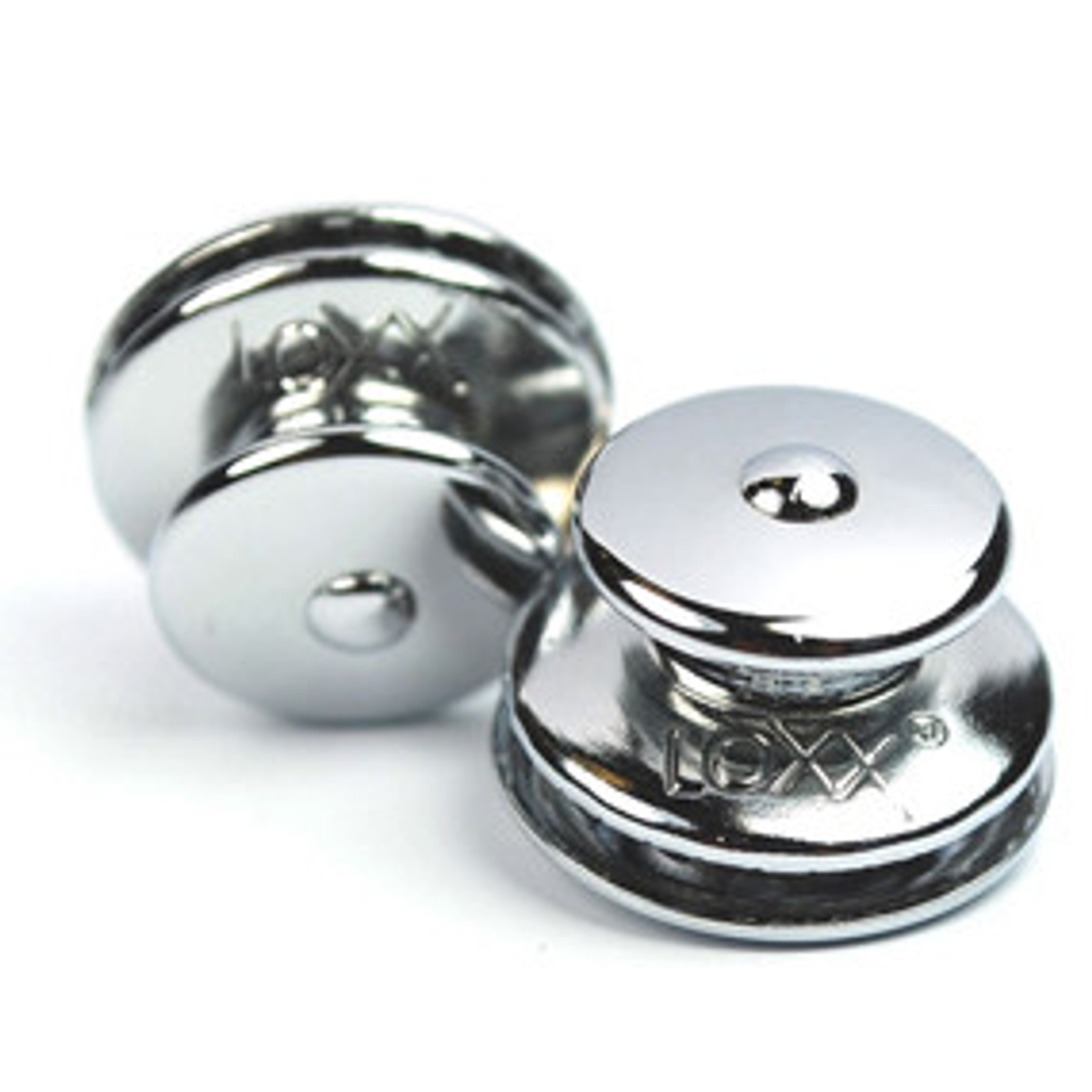 Zapinka górna / duża główka do materiału 3-4 mm, mosiądz chromowany