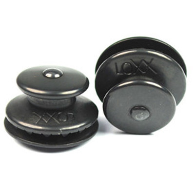 Zapinka górna / duża główka do materiału 3-4 mm mosiądz chromowany czarny