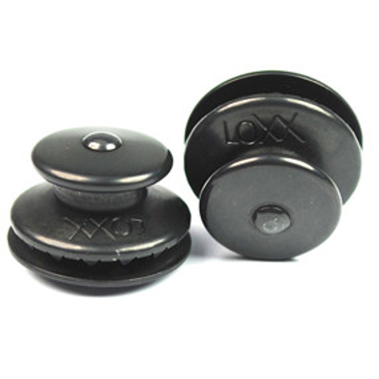 Zapinka górna / duża główka do materiału 3-4 mm mosiądz chromowany czarny