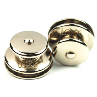 Zapinka górna / duża główka do materiału 3-4 mm mosiądz niklowany