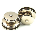 Zapinka górna / duża główka do materiału 3-4 mm mosiądz niklowany