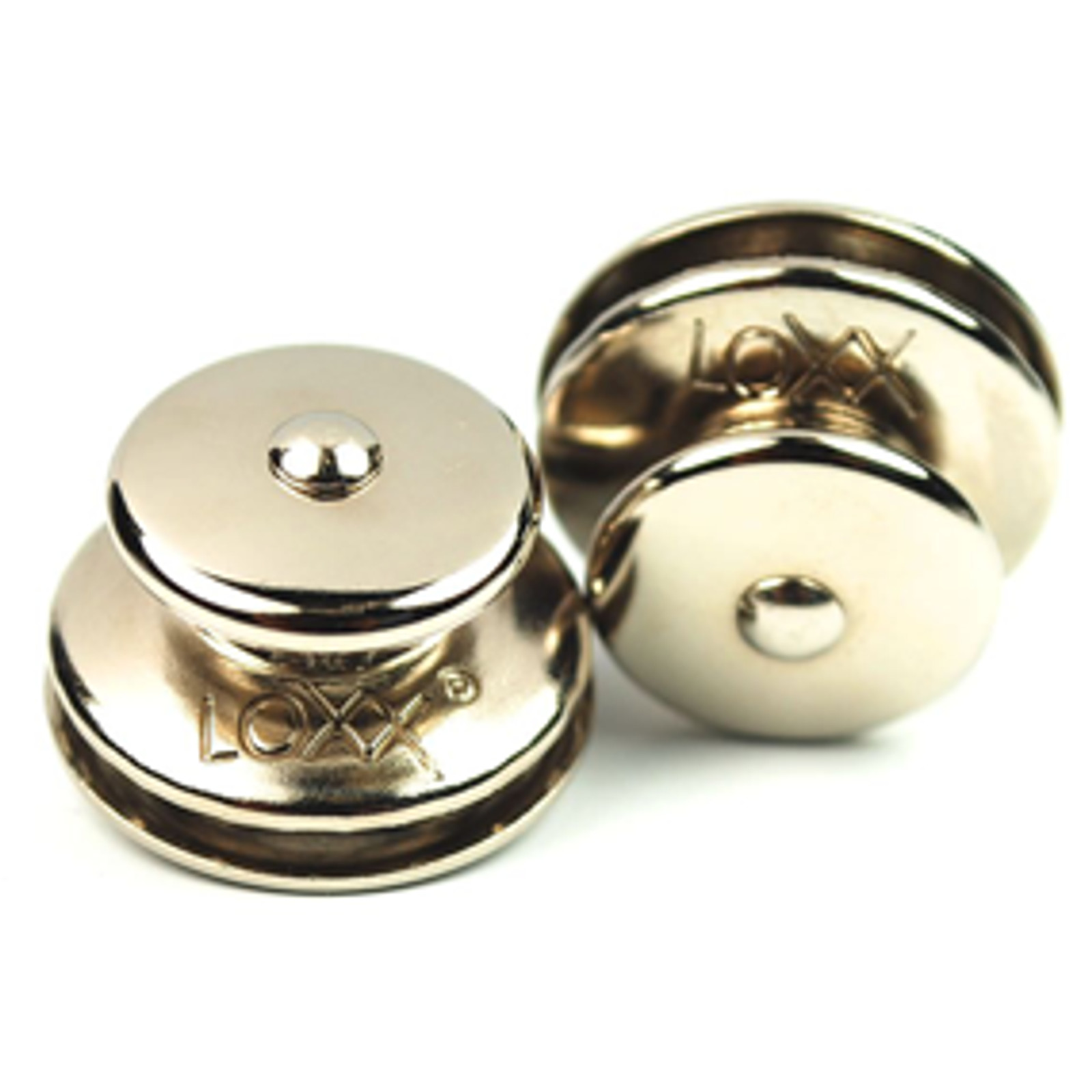 Zapinka górna / duża główka do materiału 3-4 mm mosiądz niklowany