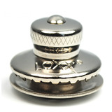 Zapinka górna / mała główka do materiału 3-4 mm mosiądz niklowany