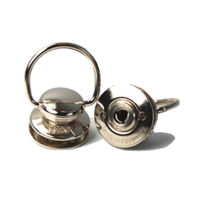 Zapinka górna duża LOXX z uchem mosiądz niklowany