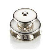 Zapinka górna XL / duża główka do materiału 5mm, mosiądz niklowany