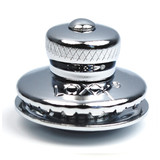 Zapinka górna/ mała główka do materiału 3-4 mm, mosiądz chromowany