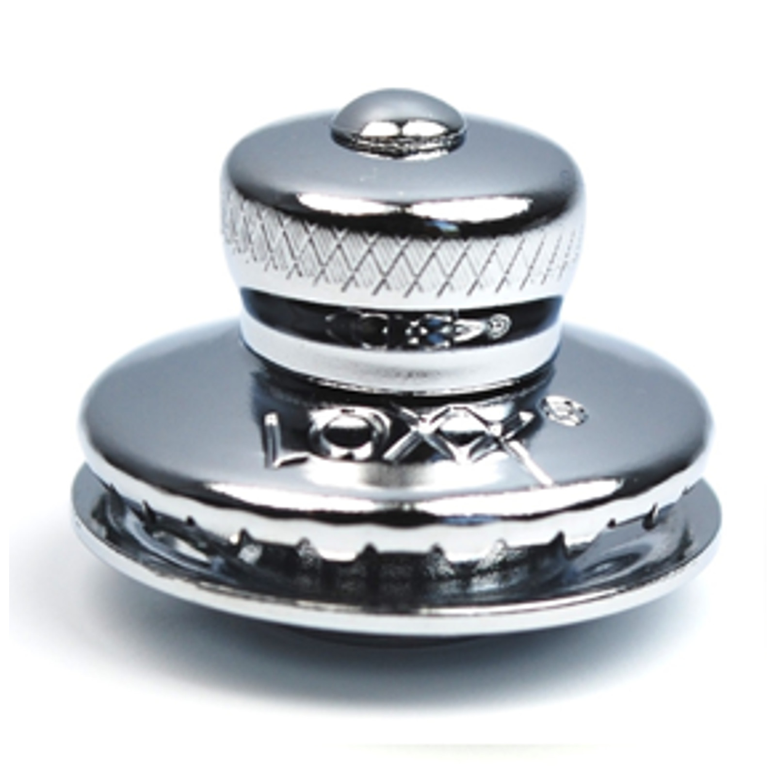 Zapinka górna/ mała główka do materiału 3-4 mm, mosiądz chromowany