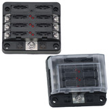 ATO/ATC Fuse Block - 6 Circuits - Egis 8028B