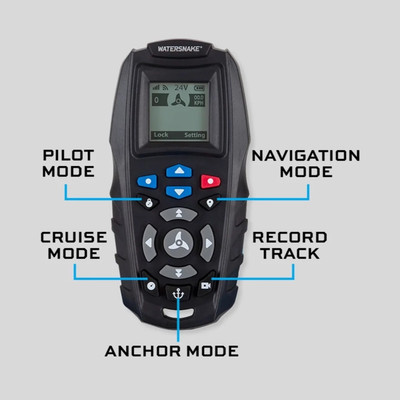 WS bow motor GEOSPOT GPS 80LB/78" REMOTE with external sensor and double Anderson connector