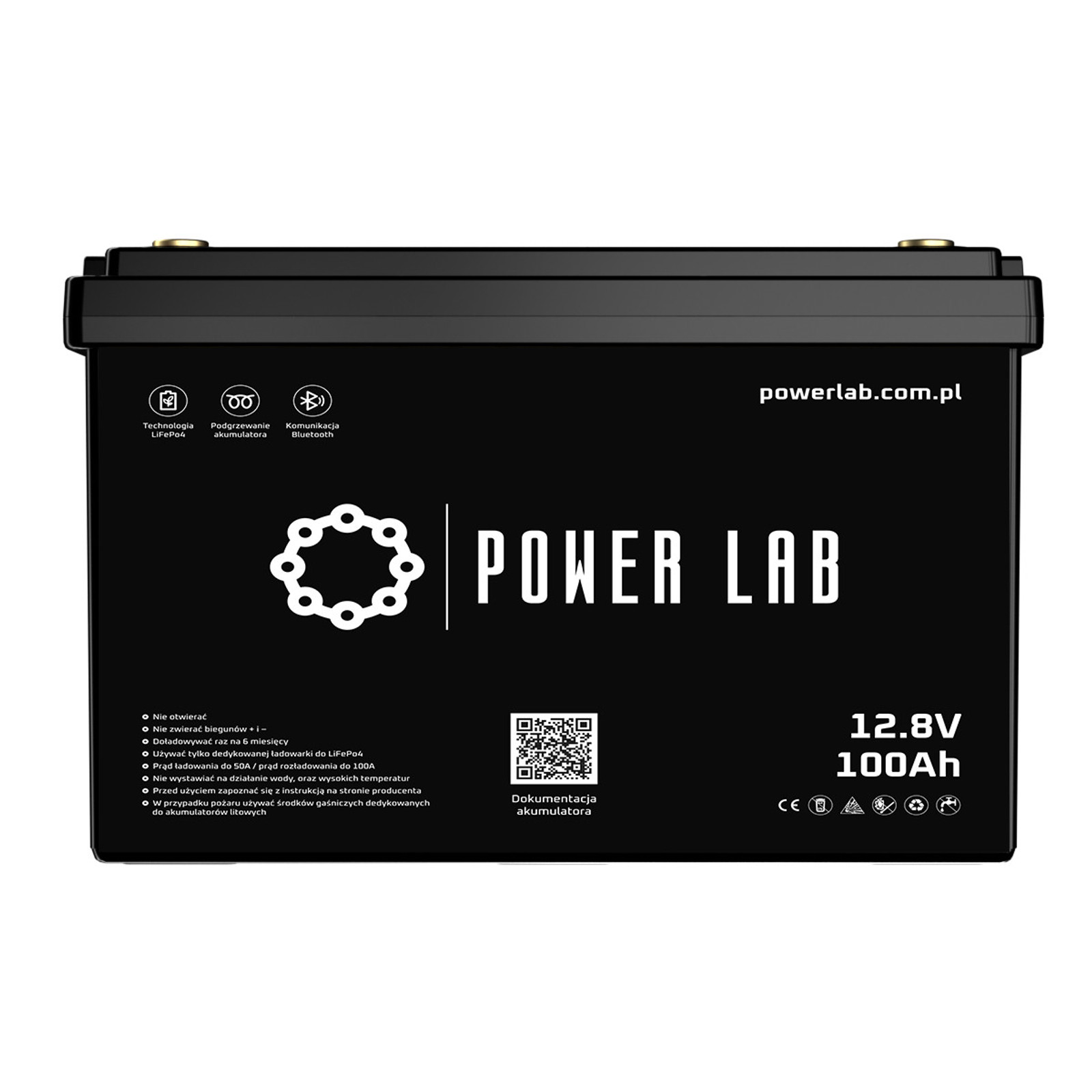 Power LAB LiFePo4 battery 12.8V 100Ah - ABS