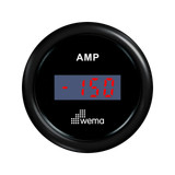 Zestaw amperomierza z czujnikiem 52 mm czarny Wema