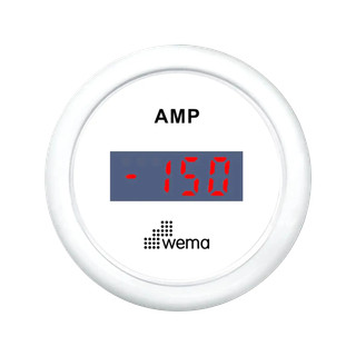 Zestaw amperomierza z czujnikiem 52 mm biały Wema