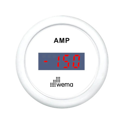 Zestaw amperomierza z czujnikiem 52 mm biały Wema