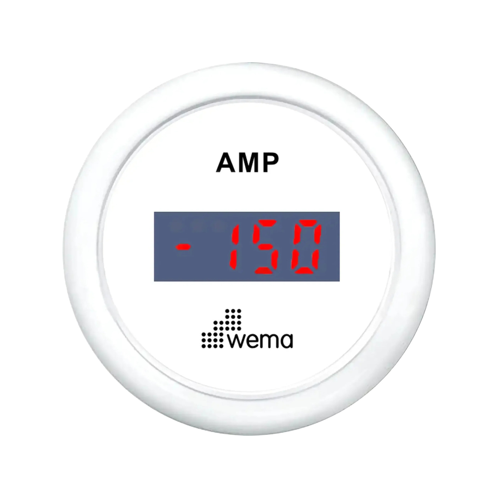 Zestaw amperomierza z czujnikiem 52 mm biały Wema