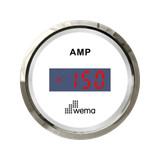 Zestaw amperomierza z czujnikiem 52 mm srebrno-biały Wema