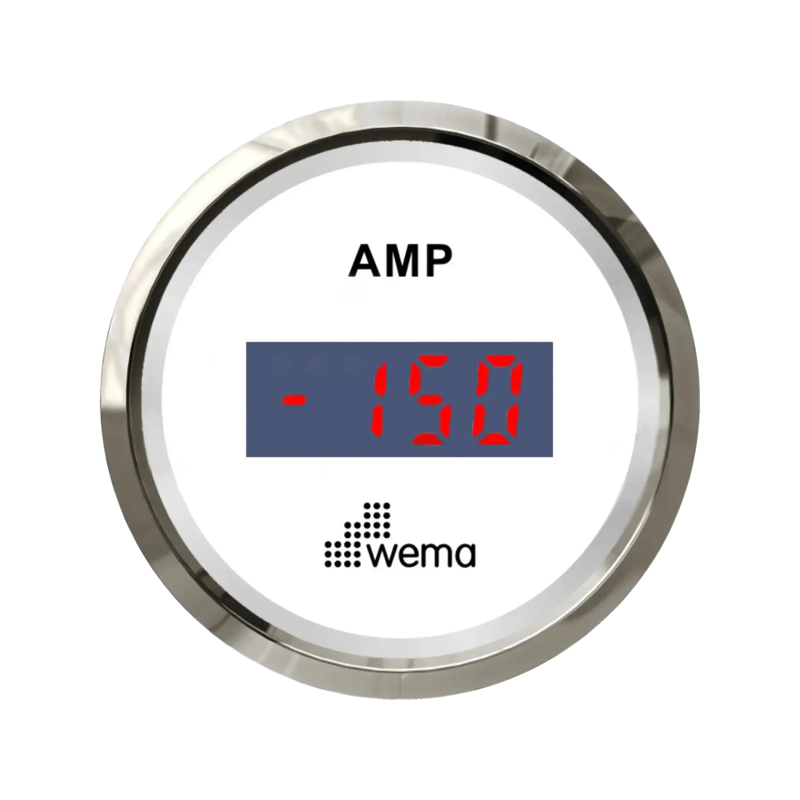 Zestaw amperomierza z czujnikiem 52 mm srebrno-biały Wema