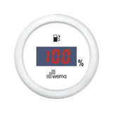 Cyfrowy wskaźnik poziomu paliwa 52 mm biały Wema