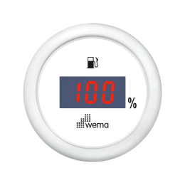 Cyfrowy wskaźnik poziomu paliwa - Biały - Wema