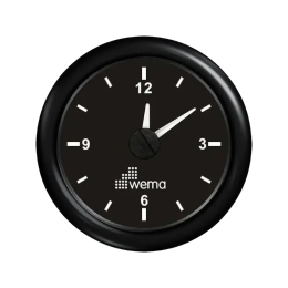 Analogowy Wskaźnik Zegarowy - Czarny - Wema
