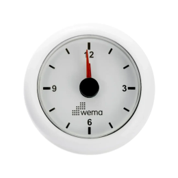 Analogowy Wskaźnik Zegarowy - Biały - Wema