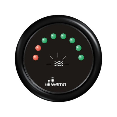Wskaźnik LED poziomu wody 52 mm 0-190 om czarny Wema