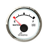 Wskaźnik poziomu wody NMEA2000 52 mm srebrno-biały Wema