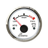 Wskaźnik poziomu nieczystości 52 mm 240-30 om srebrno-biały Wema