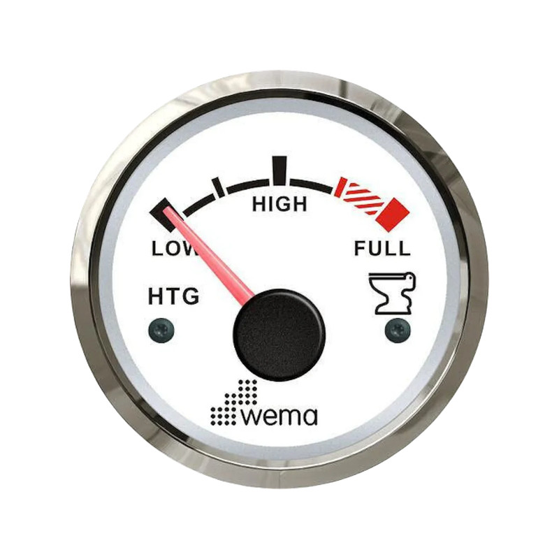 Wskaźnik poziomu nieczystości 52 mm 240-30 om srebrno-biały Wema