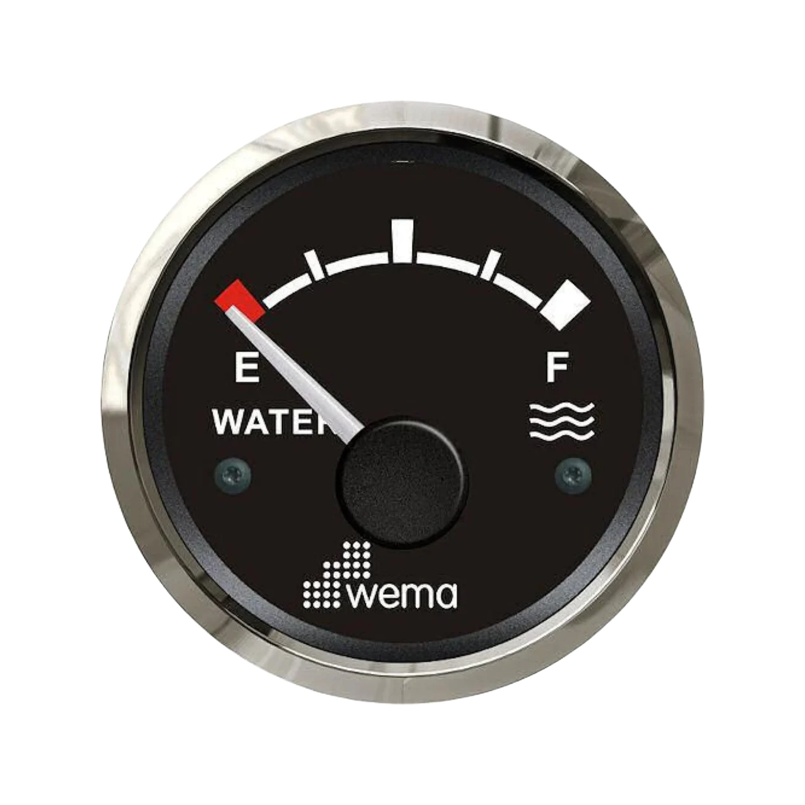 Wskaźnik poziomu wody 52 mm 0-190 om srebrno-czarny Wema