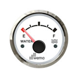 Wskaźnik poziomu wody 52 mm 0-190 om srebrno-biały Wema
