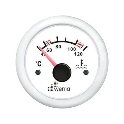Wskaźnik temperatury wody 52 mm biały Wema
