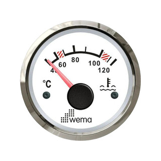 Wskaźnik temperatury wody 52 mm srebrno-biały Wema