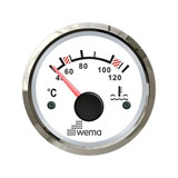 Wskaźnik temperatury wody 52 mm srebrno-biały Wema