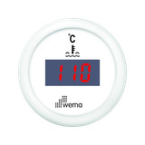 Cyfrowy wskaźnik temperatury wody 52 mm biały Wema