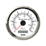 Analogowy prędkościomierz GPS 85 mm 15 węzłów srebrno-biały Wema