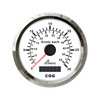 Analogowy prędkościomierz GPS – 30 Węzłów – Srebrno-Biały – Wema